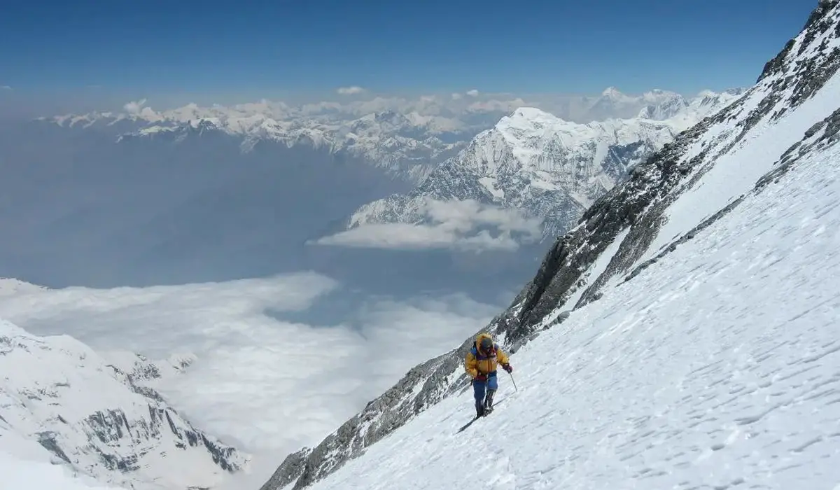 The diverse climbing routes offered by Mount Makalu.