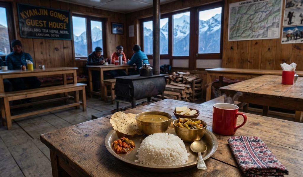 Langtang trek meal