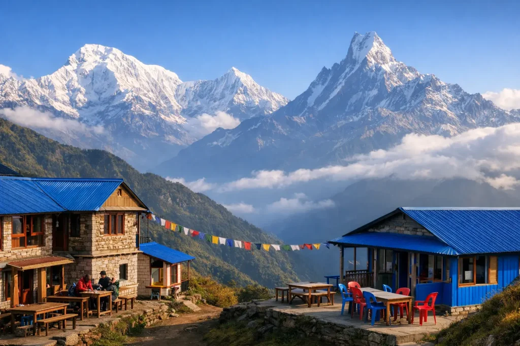 Accommodation on Mardi Himal Trek Tea House Guide