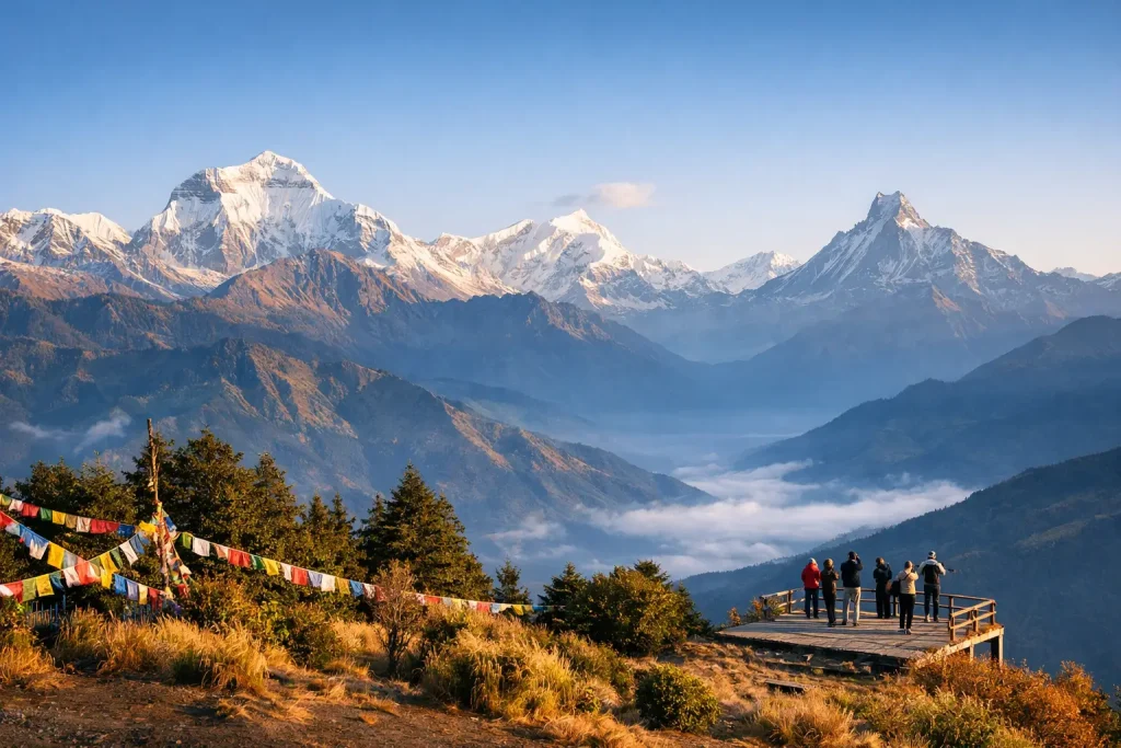 Mountains Visible from Poon Hill