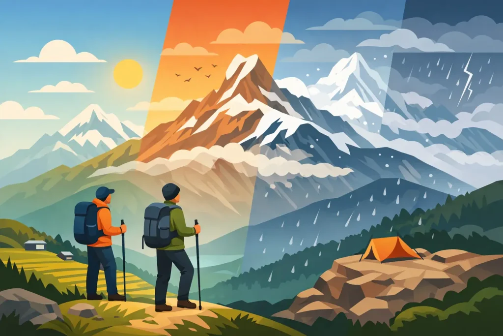 Mardi Himal Weather by Month for Trekkers